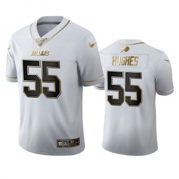 Jerry Hughes Bills White 100th Season Golden Edition Jersey