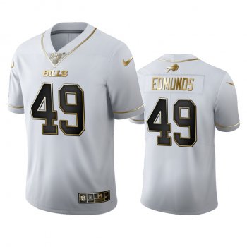 Tremaine Edmunds Bills White 100th Season Golden Edition Jersey