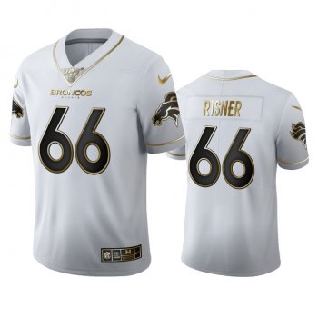 Dalton Risner Broncos White 100th Season Golden Edition Jersey