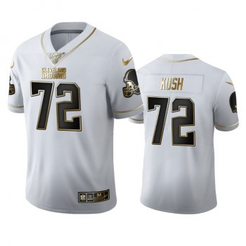 Eric Kush Browns White 100th Season Golden Edition Jersey