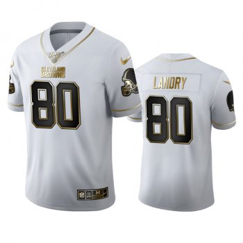 Jarvis Landry Browns White 100th Season Golden Edition Jersey