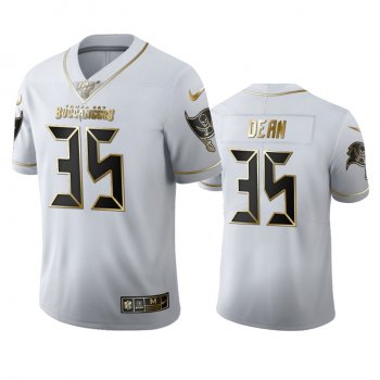 Jamel Dean Buccaneers White 100th Season Golden Edition Jersey