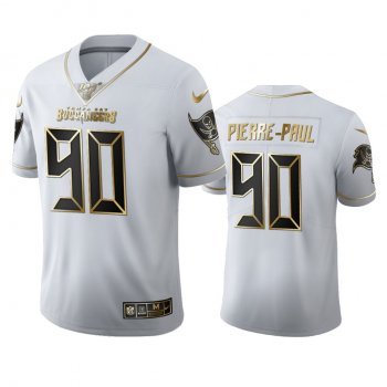 Jason Pierre-Paul Buccaneers White 100th Season Golden Edition Jersey