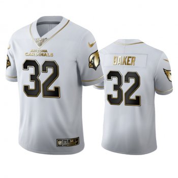 Budda Baker Cardinals White 100th Season Golden Edition Jersey