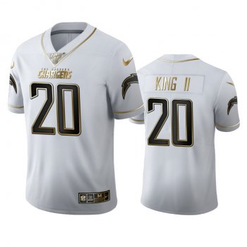 Desmond King Chargers White 100th Season Golden Edition Jersey