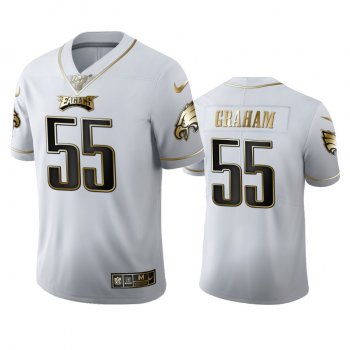 Brandon Graham Eagles White 100th Season Golden Edition Jersey