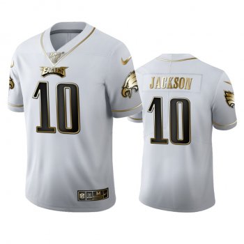 DeSean Jackson Eagles White 100th Season Golden Edition Jersey