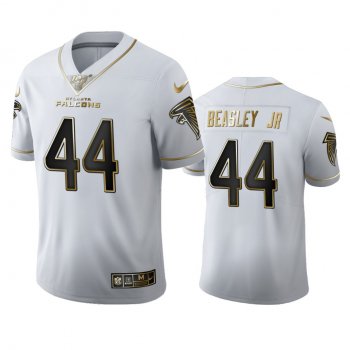 Vic Beasley Jr Falcons White 100th Season Golden Edition Jersey