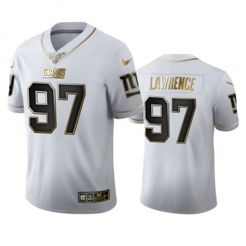 Dexter Lawrence Giants White 100th Season Golden Edition Jersey