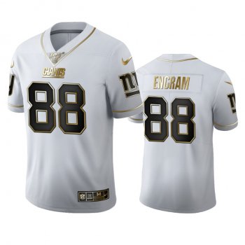 Evan Engram Giants White 100th Season Golden Edition Jersey