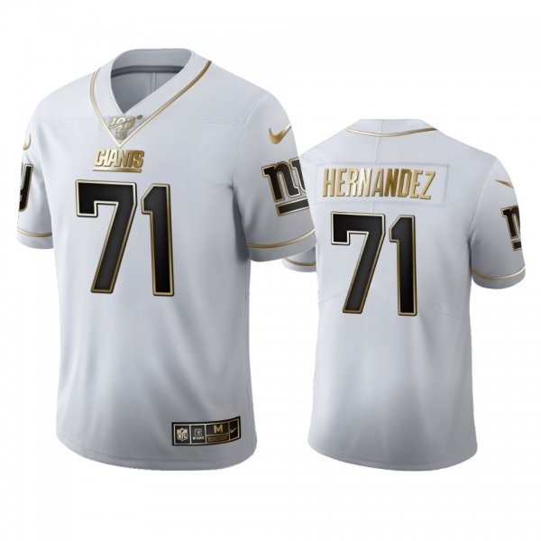 Will Hernandez Giants White 100th Season Golden Edition Jersey