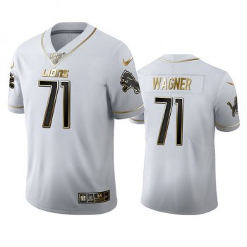 Rick Wagner Lions White 100th Season Golden Edition Jersey