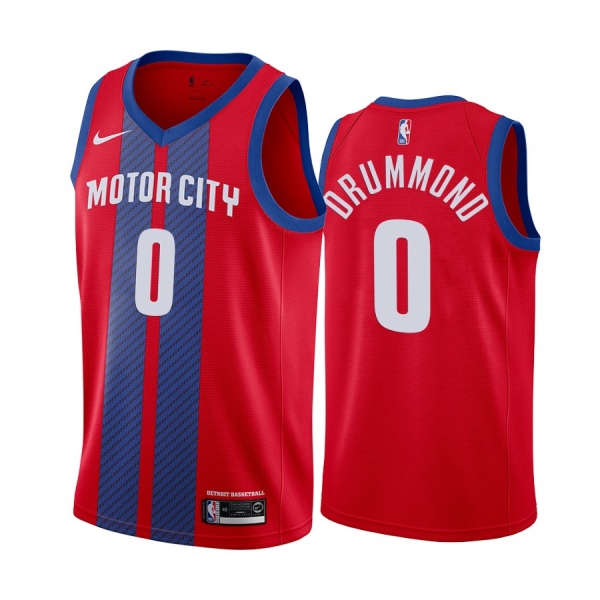 Andre Drummond Detroit Pistons 2019-20 City Edition Red Jersey