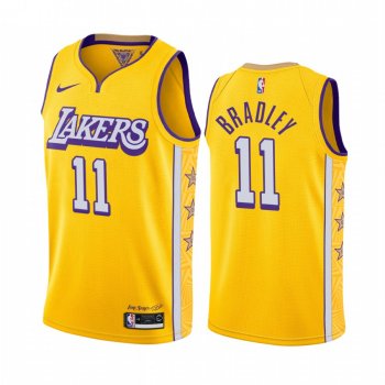 Avery Bradley Los Angeles Lakers 2019-20 City Edition Yellow Jersey