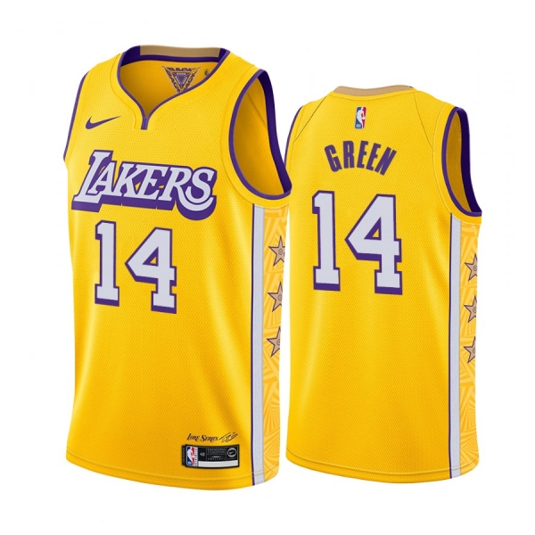 Danny Green Los Angeles Lakers 2019-20 City Edition Yellow Jersey