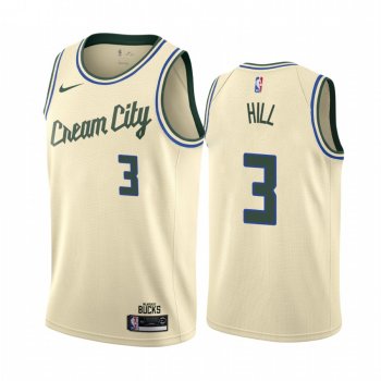 George Hill Milwaukee Bucks 2019-20 Cream City Edition Jersey