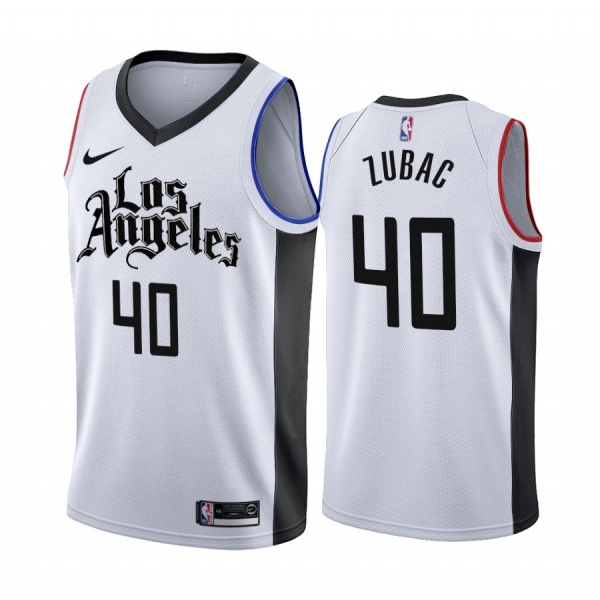 Los Angeles Clippers Ivica Zubac White 2019-20 City Edition Jersey