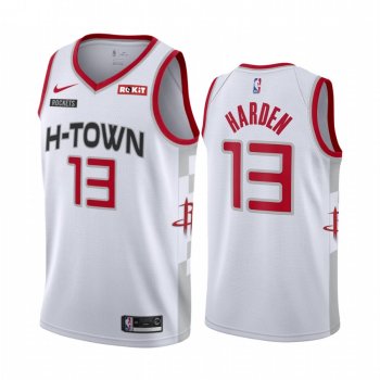 James Harden Houston Rockets 2019-20 City Edition White Jersey