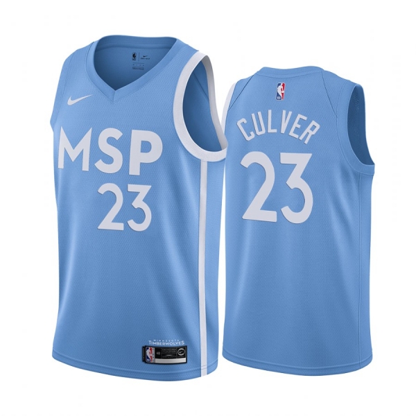 Jarrett Culver Minnesota Timberwolves 2019-20 City Edition Blue Jersey