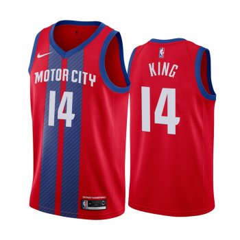 Louis King Detroit Pistons 2019-20 City Edition Red Jersey