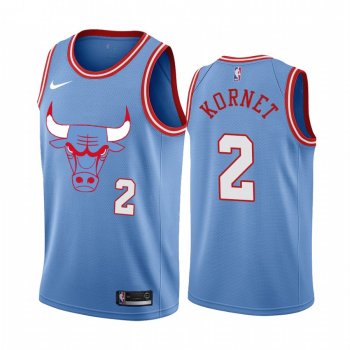 Luke Kornet Chicago Bulls 2019-20 City Edition Blue Jersey