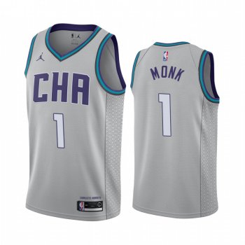 Malik Monk Charlotte Hornets 2019-20 Gray City Edition Finished Jersey