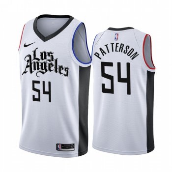 Los Angeles Clippers Patrick Patterson White 2019-20 City Edition Jersey