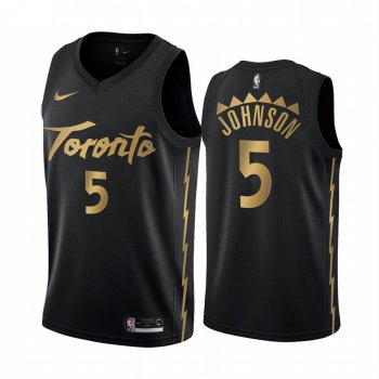 Stanley Johnson Toronto Raptors 2019-20 City Edition Black Jersey