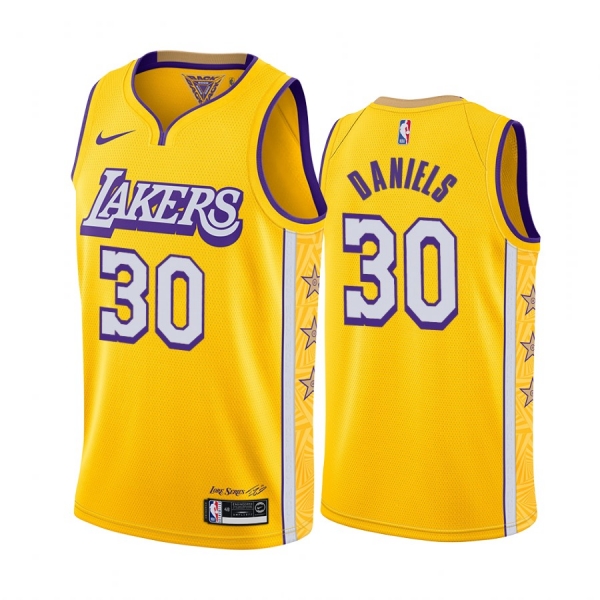 Troy Daniels Los Angeles Lakers 2019-20 City Edition Yellow Jersey