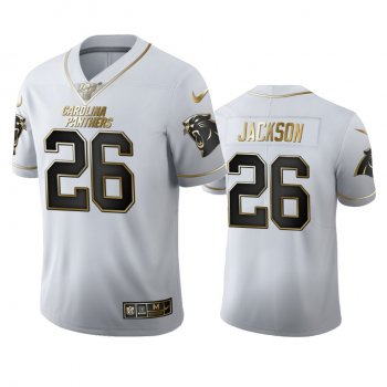 Donte Jackson Panthers White 100th Season Golden Edition Jersey