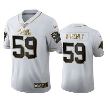 Luke Kuechly Panthers White 100th Season Golden Edition Jersey