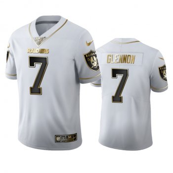 Mike Glennon Raiders White 100th Season Golden Edition Jersey