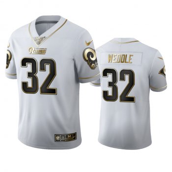 Eric Weddle Rams White 100th Season Golden Edition Jersey