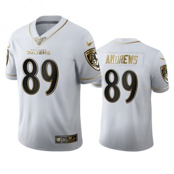 Mark Andrews Ravens White 100th Season Golden Edition Jersey