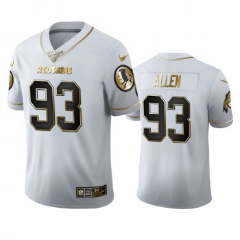 Jonathan Allen Redskins White 100th Season Golden Edition Jersey