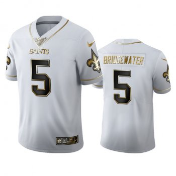 Teddy Bridgewater Saints White 100th Season Golden Edition Jersey