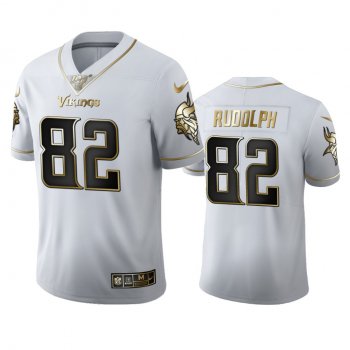 Kyle Rudolph Vikings White 100th Season Golden Edition Jersey