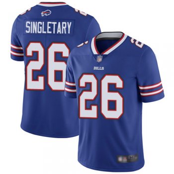 Youth Bills #26 Devin Singletary Royal Blue Team Color Stitched Football Vapor Untouchable Limited Jersey