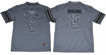 Buckeyes #2 J.K. Dobbins Gray New Alternate Legend Limited Stitched Ncaa Jersey