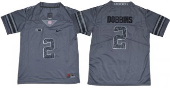 Youth Buckeyes #2 J.K. Dobbins Gray New Alternate Legend Limited Stitched Ncaa Jersey