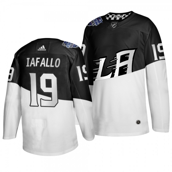 2020 Stadium Series Los Angeles Kings Alex Iafallo #19 Authentic White Black Jersey