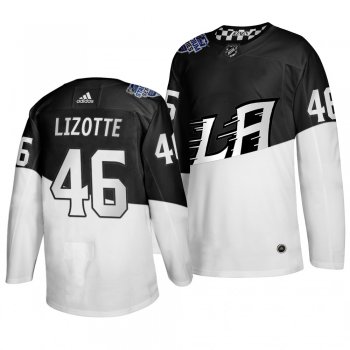 2020 Stadium Series Los Angeles Kings Blake Lizotte #46 Authentic White Black Jersey