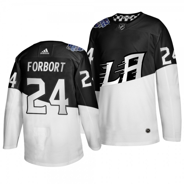 2020 Stadium Series Los Angeles Kings Derek Forbort #24 Authentic White Black Jersey