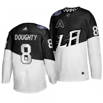 2020 Stadium Series Los Angeles Kings Drew Doughty #8 Authentic White Black Jersey