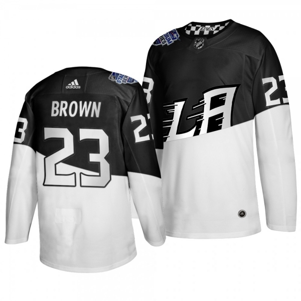 2020 Stadium Series Los Angeles Kings Dustin Brown #23 Authentic White Black Jersey