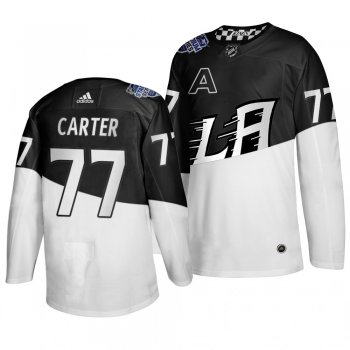 2020 Stadium Series Los Angeles Kings Jeff Carter #77 Authentic White Black Jersey