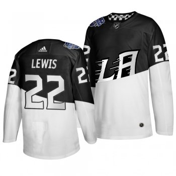 2020 Stadium Series Los Angeles Kings Trevor Lewis #22 Authentic White Black Jersey