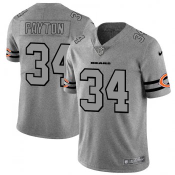 Nike Bears 34 Walter Payton 2019 Gray Gridiron Gray Vapor Untouchable Limited Jersey