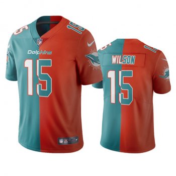 Miami Dolphins Albert Wilson Aqua Orange Two Tone Vapor Limited Jersey