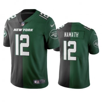 New York Jets Joe Namath Black Green Two Tone Vapor Limited Jersey